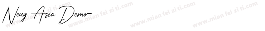 Neug Asia Demo字体转换